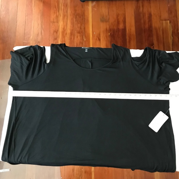 ROAMANS Flare Sleeve Tunic with Cold Shoulder Detail Black Women’s Plus Size 3X - Picture 8 of 16